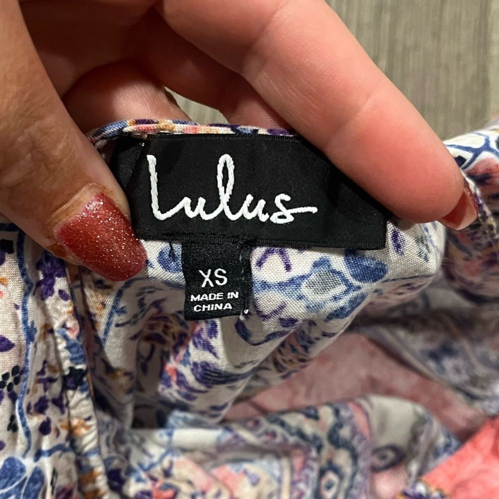 Vintage Lulu's Whisk Me Away Coral Pink Print Swing Dress Mini XS Size XS / US 0-2 / IT 36-38 - 4 Thumbnail