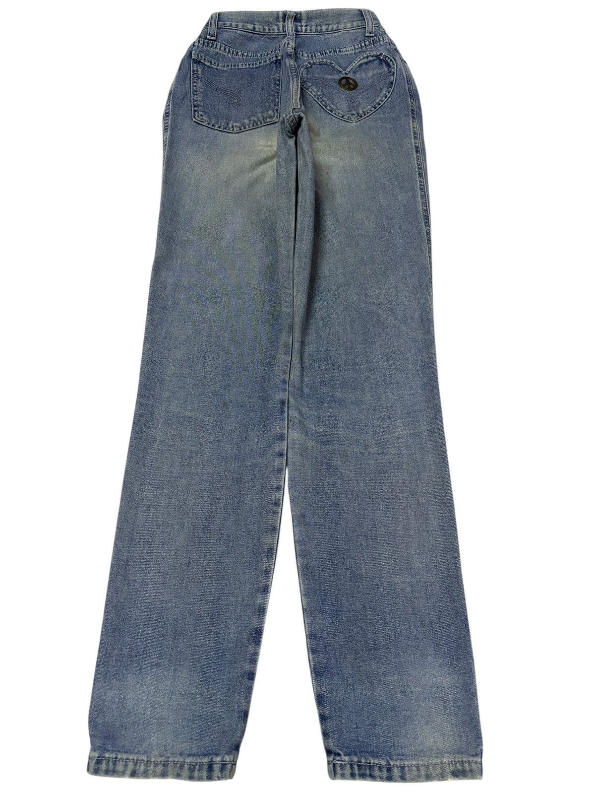 Moschino Vtg Moschino Italy High Waist Blue Wash Distressed Jeans Size 28" / US 6 / IT 42 - 2 Thumbnail