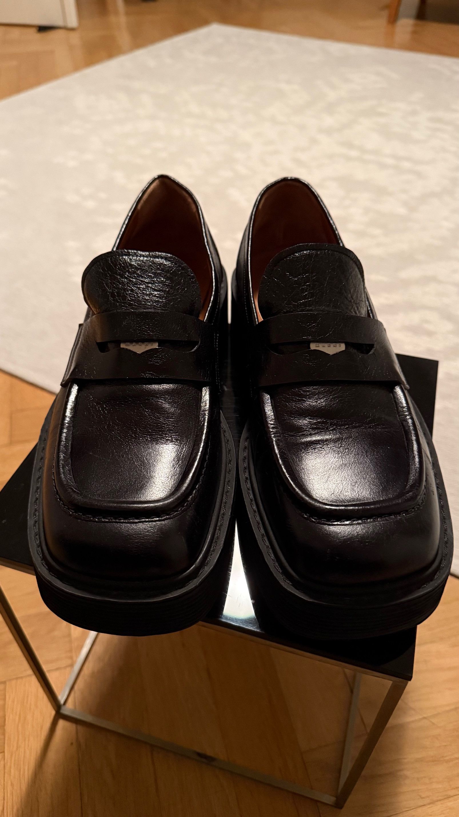 Marni Marni black leather loafers platform sole 10 43 Size US 10 / EU 43 - 9 Thumbnail