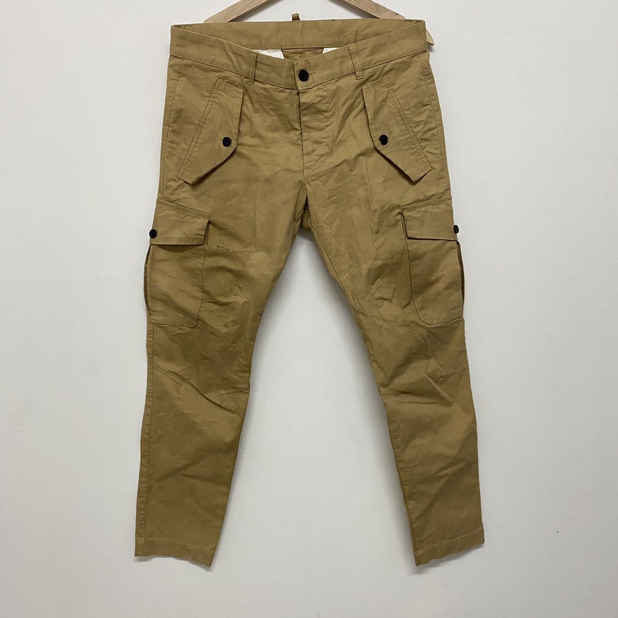 Dsquared2 × Vintage Vintage Dsquared Cargo Khaki Worker Casual Pants Size US 34 / EU 50 - 1 Thumbnail