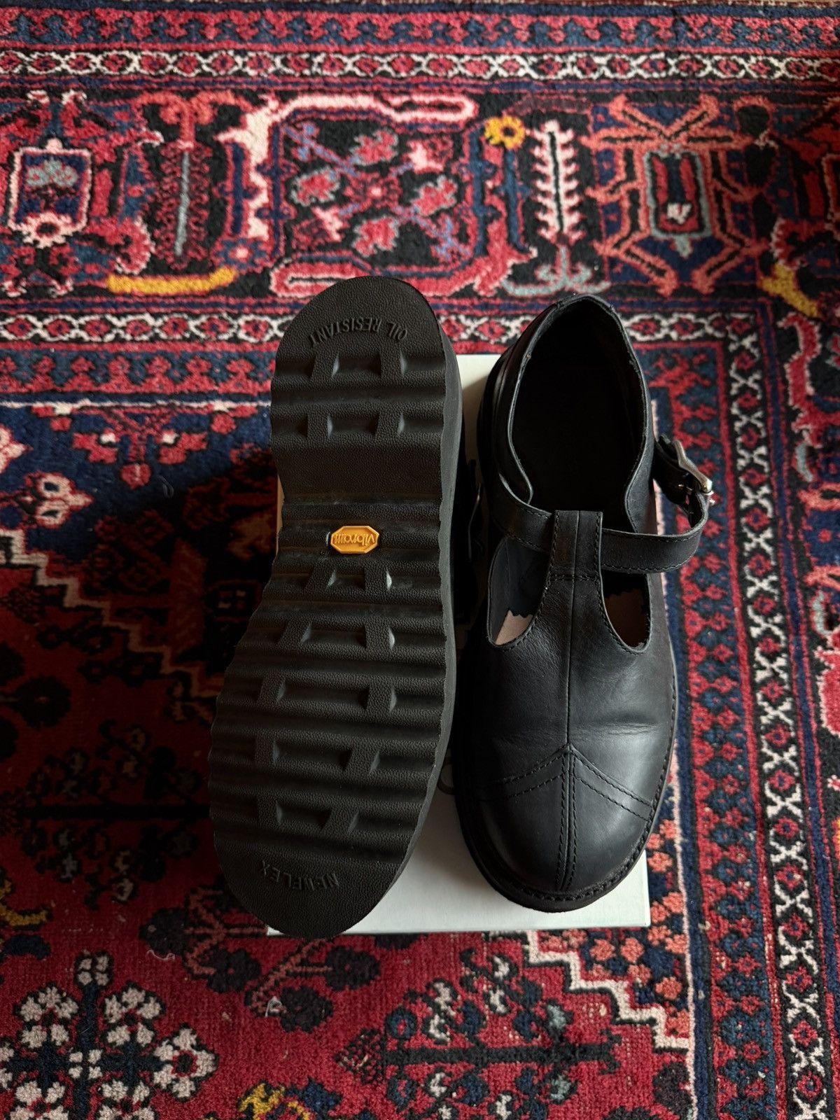 Our Legacy Camden in Car Tire Black Leather Size US 12 / EU 45 - 6 Thumbnail