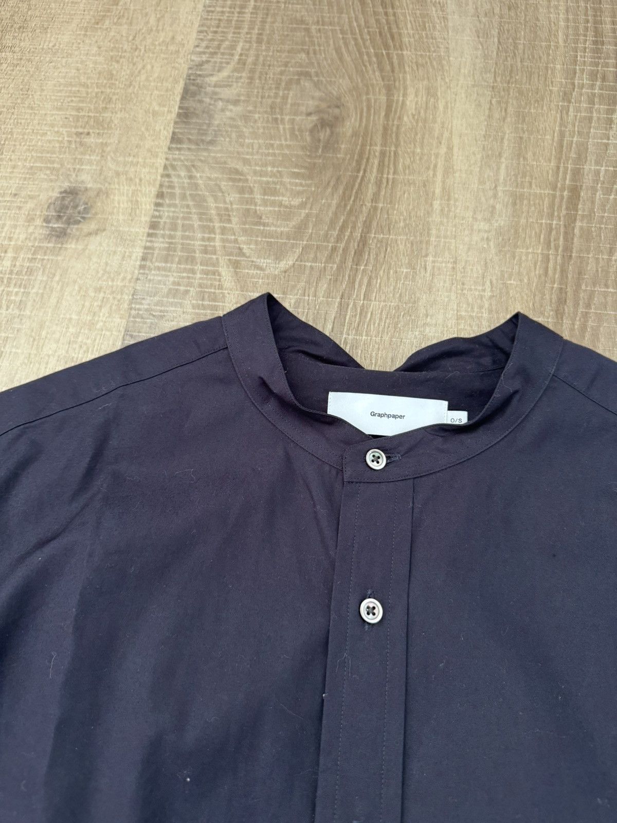Graphpaper High Count Band Collar Round Cut Oversized Shirt Size US L / EU 52-54 / 3 - 8 Thumbnail