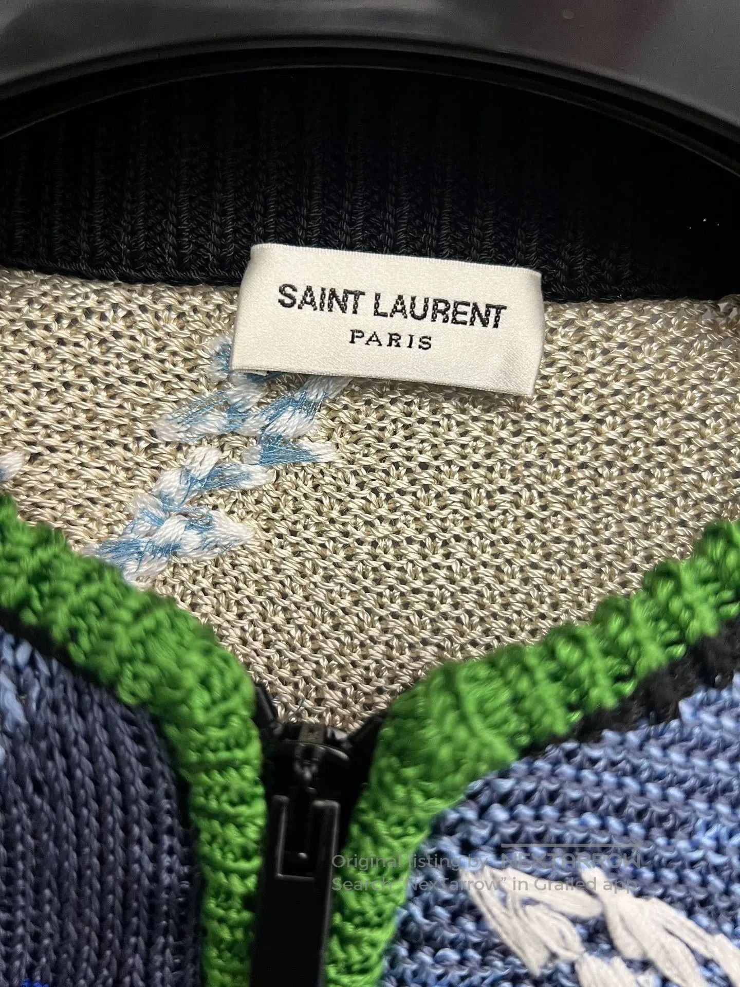 Saint Laurent Paris Saint Laurent Colorful Floral Embroidery Cardigan. Size US XS / EU 42 / 0 - 3 Thumbnail