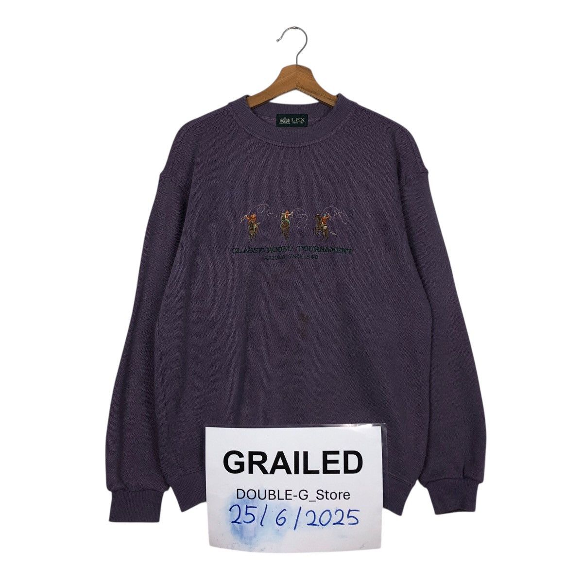 Issey Miyake 📌Vintage Sweatshirt Lex Big Logo Over Print Embroidery Size US M / EU 48-50 / 2 - 1 Thumbnail