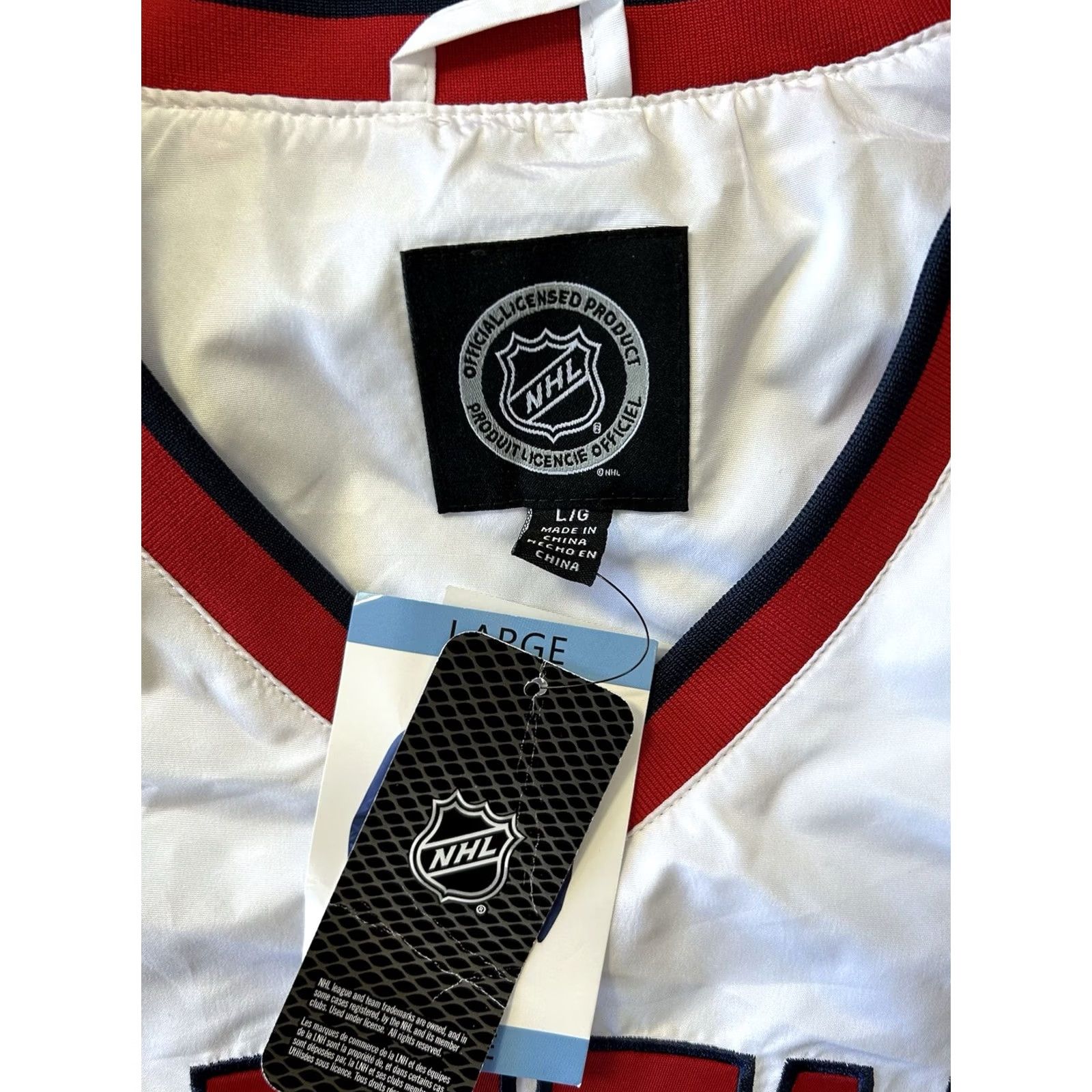 NHL Washington Capitals NHL Official Licensed vneck Fan Jersey Size XL Mens NEW Size US L / EU 52-54 / 3 - 4 Thumbnail