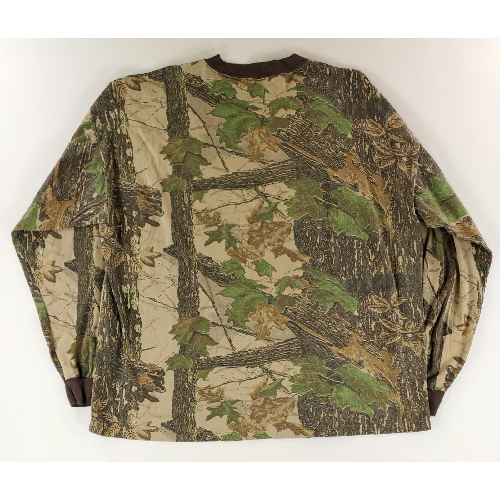 Realtree Realtree VTG T Shirt Long Sleeve Camo Brown Green Mens XXXL Size US XXL / EU 58 / 5 - 4 Thumbnail