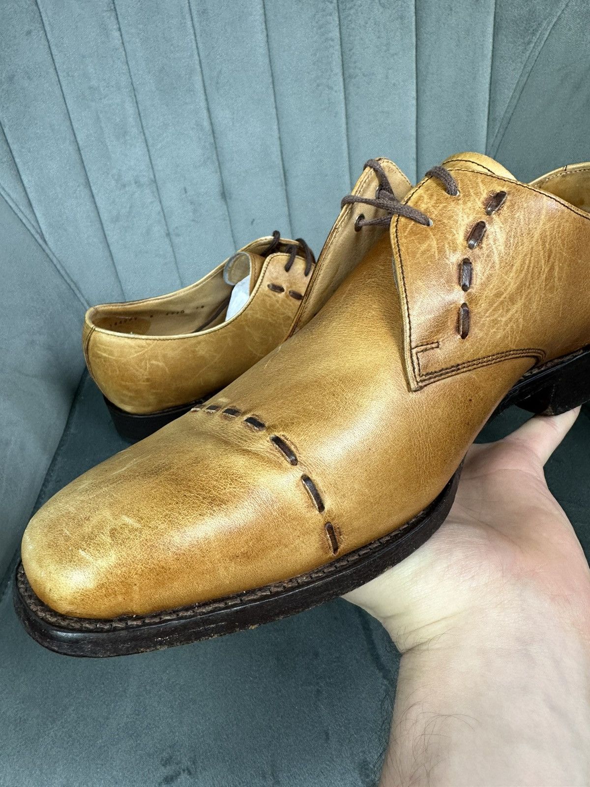 Barker × Handmade Barker London Leather Handmade Shoes Men’s 9 Size Size US 9 / EU 42 - 13 Thumbnail
