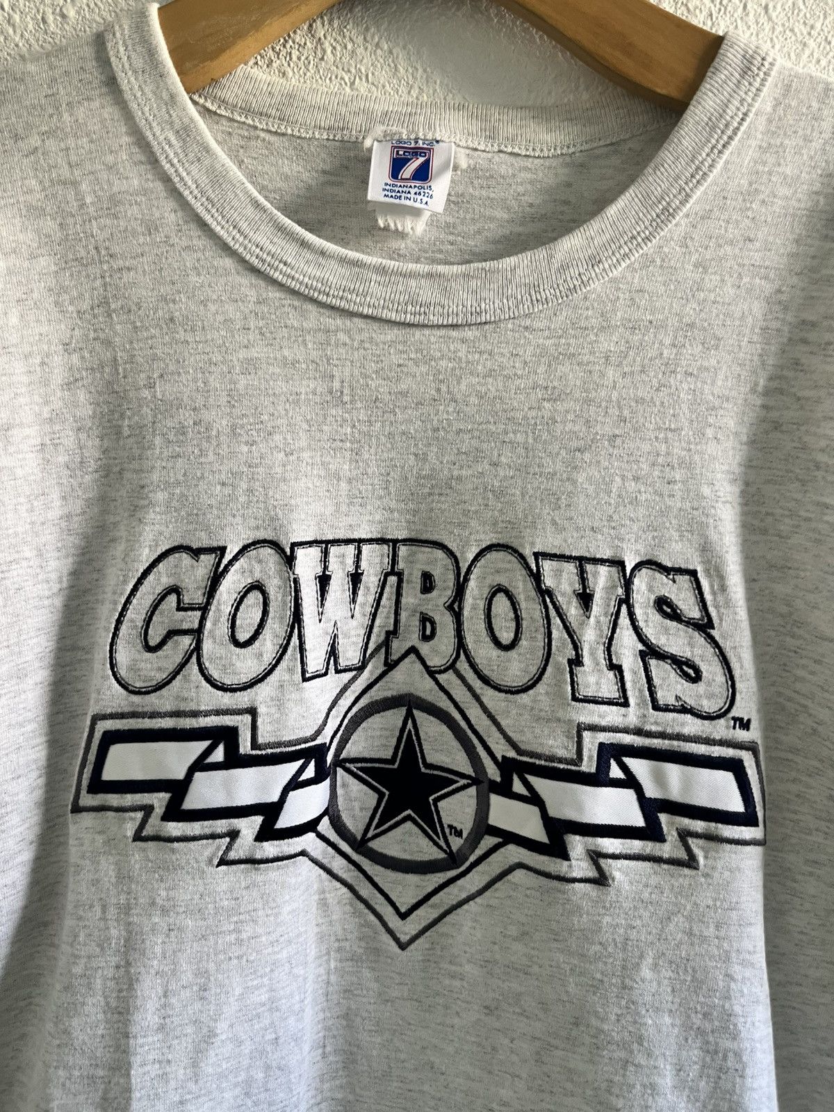 Logo 7 Vintage 1990s NFL Dallas Cowboys t-shirt 2XL Size US XXL / EU 58 / 5 - 3 Thumbnail