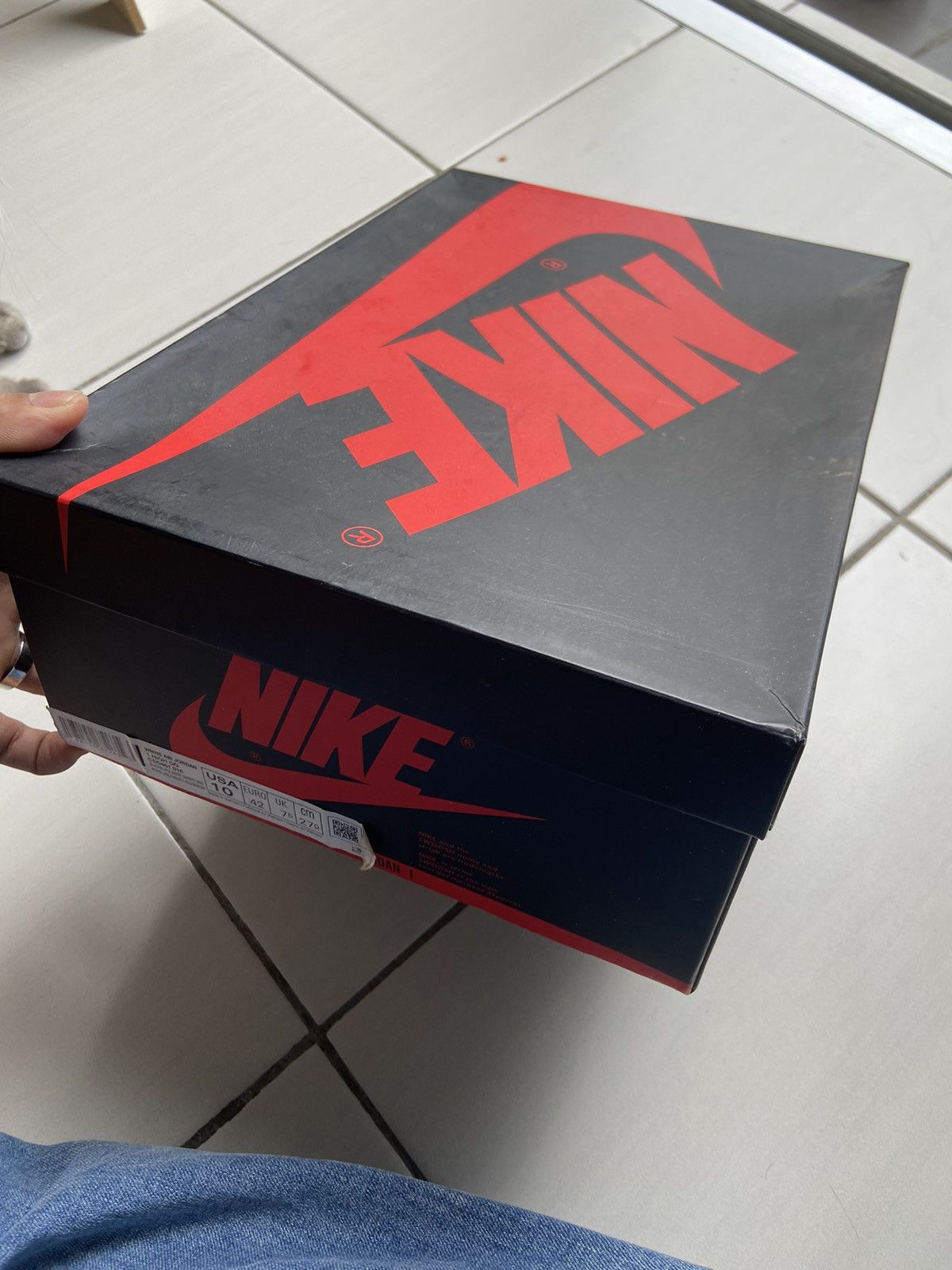 Jordan Brand × NBA × Nike Air Jordan 1 Satin Black Toe Size US 7.5 / EU 40-41 - 11 Thumbnail