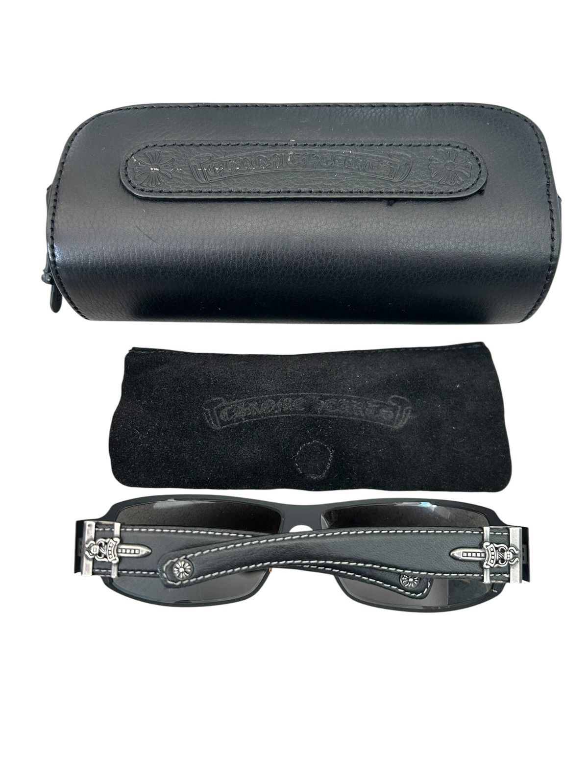Chrome Hearts Chrome Hearts Vintage Deviant 2 Shades Black Silver Size ONE SIZE - 1 Thumbnail
