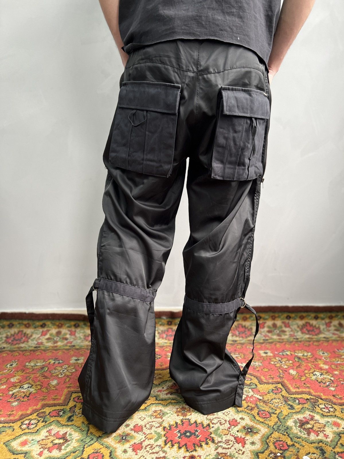 Energie × Junya Watanabe Y2K ENERGIE GOLD BAGGY NYLON JUNYAWATANABE STYLE PANTS Size US 33 - 12 Thumbnail