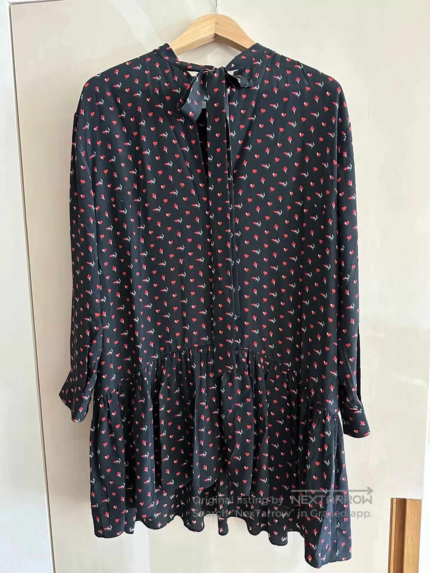 Saint Laurent Paris Saint Laurent Silk Heart Print Dress. Size M / US 6-8 / IT 42-44 - 2 Thumbnail