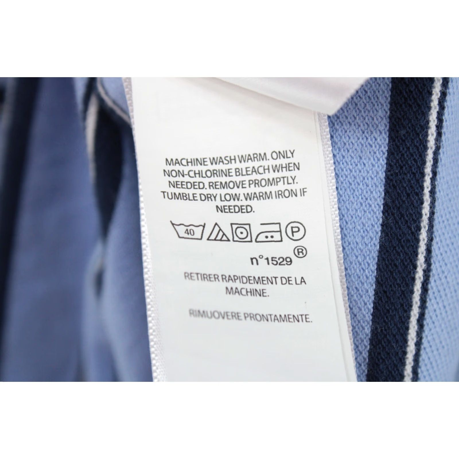 Polo Ralph Lauren VINTAGE Polo Ralph Lauren Shirt Men's Large Classic Fit Blue Striped Pony Logo Rugby Size US L / EU 52-54 / 3 - 7 Thumbnail