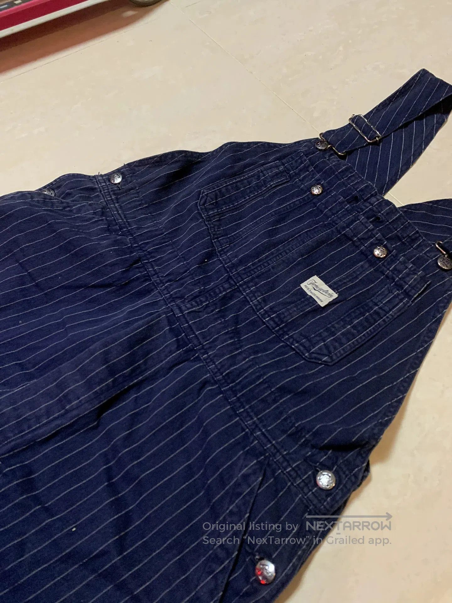 Tenderloin TENDERLOIN Striped Overalls with Herringbone Fabric. Size US 30 / EU 46 - 6 Thumbnail