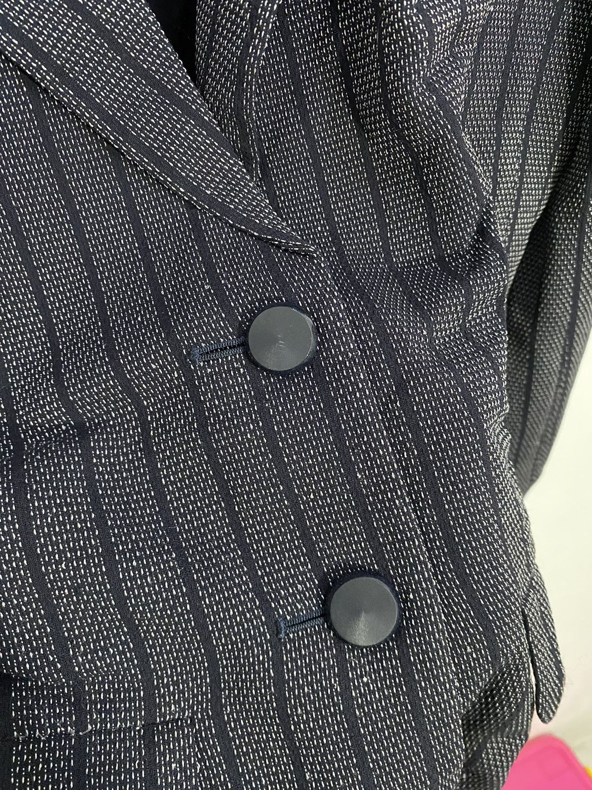 Saint Laurent Paris 💥Grey Stripe💥Yves Saint Laurent Blazer Size M / US 6-8 / IT 42-44 - 6 Thumbnail