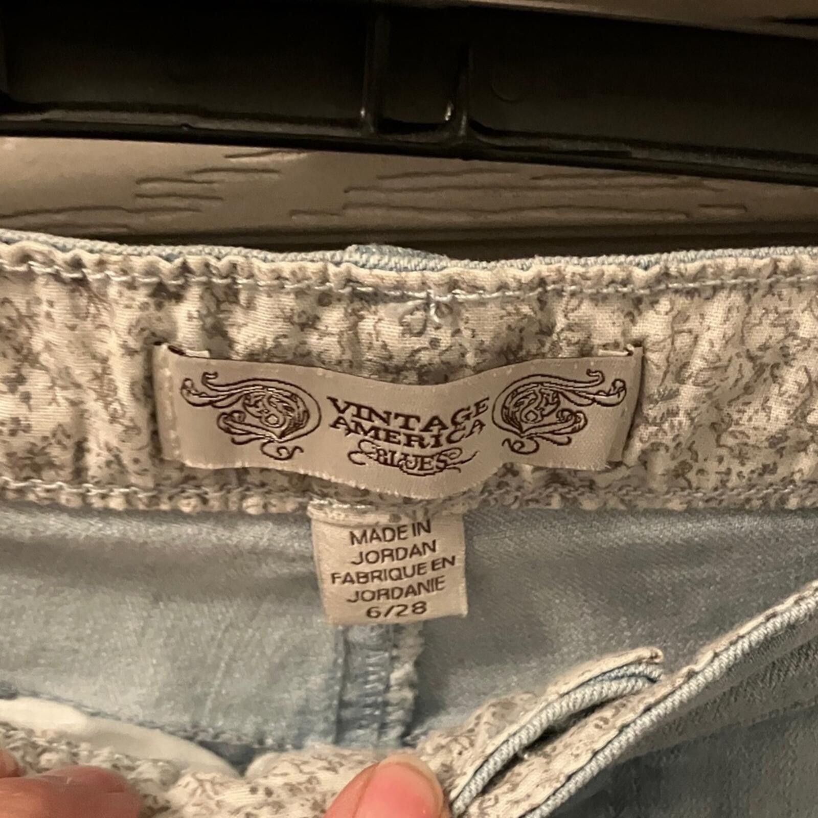 Other NWOT Vintage America Light Blue Ankle Jeans Size 28" / US 6 / IT 42 - 2 Thumbnail