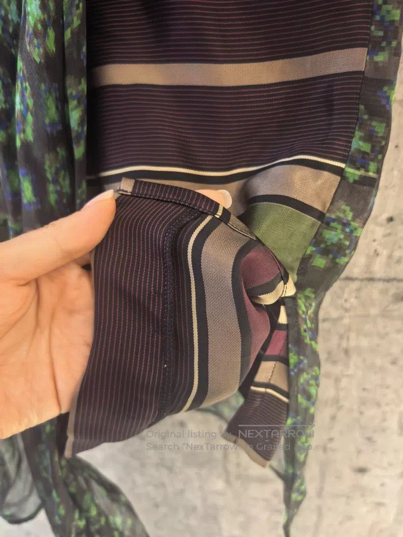Dries Van Noten Dries Van Noten Silk Skirt Size 25" / US 0 / IT 36 - 4 Thumbnail