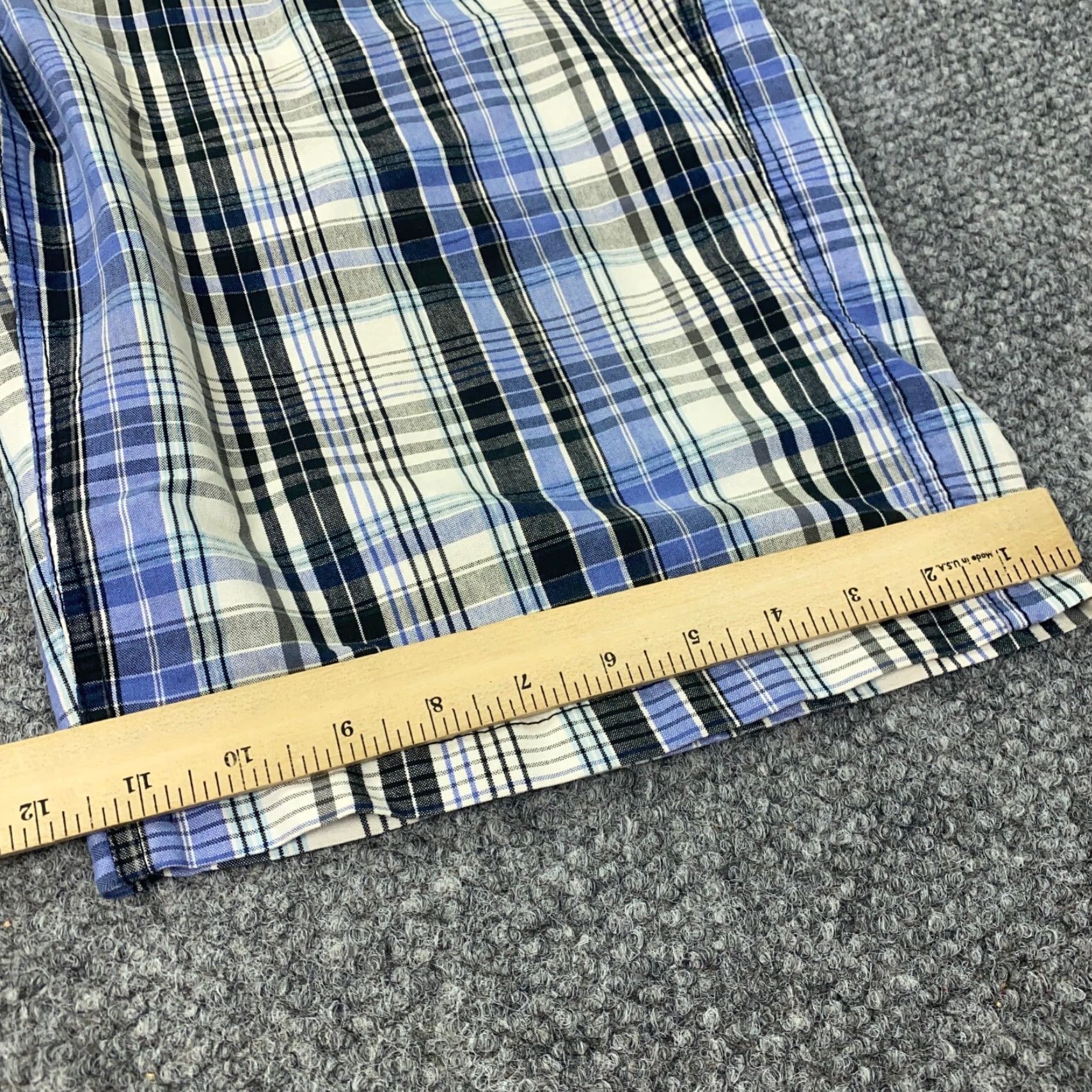 Southpole Southpole Plaid Bermuda Shorts Mens Size 34 Blue 12" Inseam Y2K Skater Grunge Size US 34 / EU 50 - 5 Thumbnail