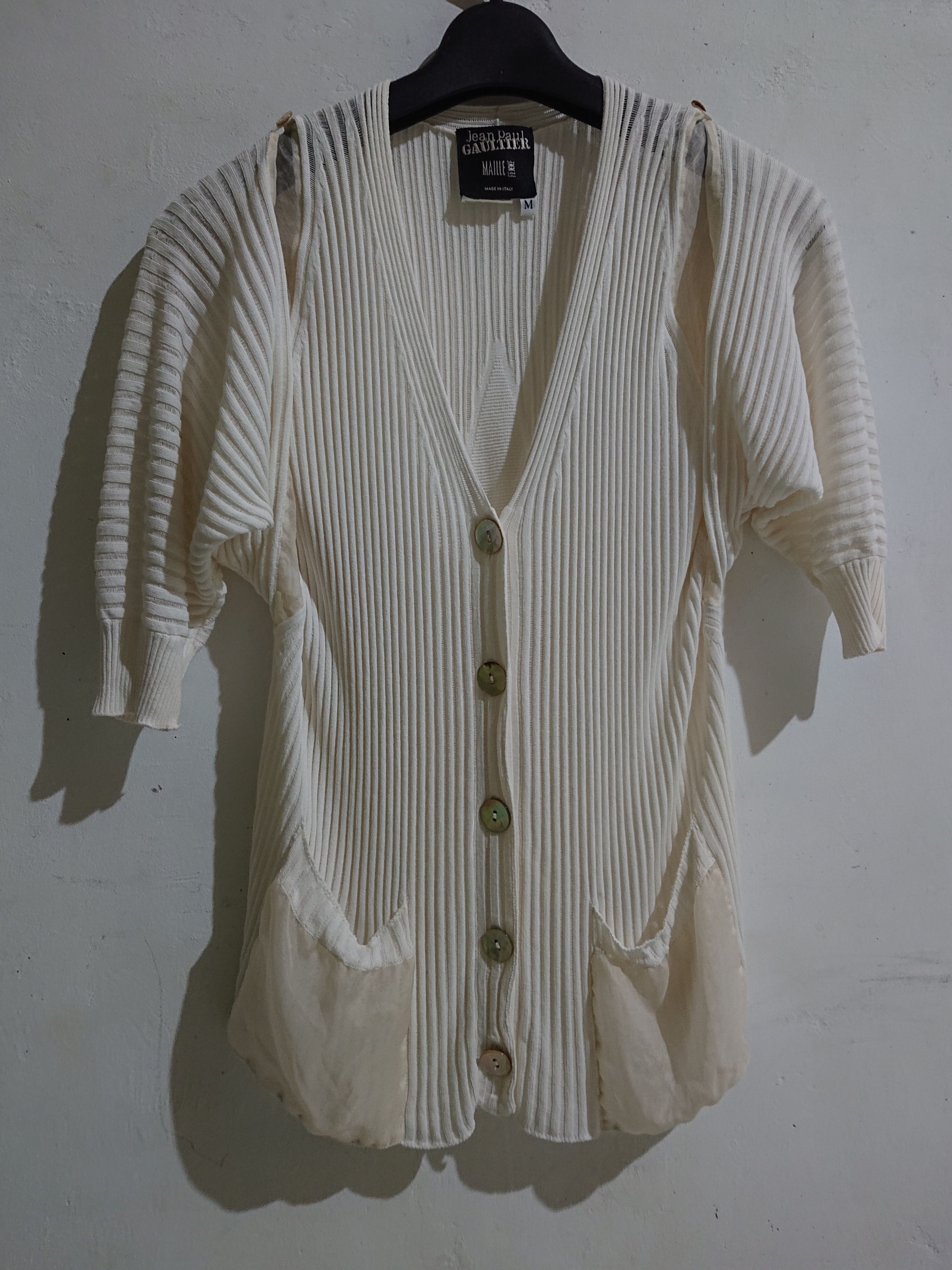 Jean Paul Gaultier Jean paul gaultier knitted chiffon cardigan Size M / US 6-8 / IT 42-44 - 2 Thumbnail