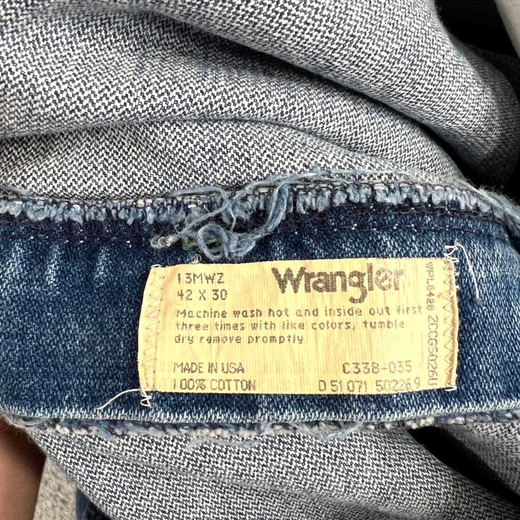 Wrangler Wrangler Jeans Mens 38 Blue 38x27 Cowboy Cut Denim Western Ranchwear Rodeo 13MWZ Size US 38 / EU 54 - 6 Thumbnail