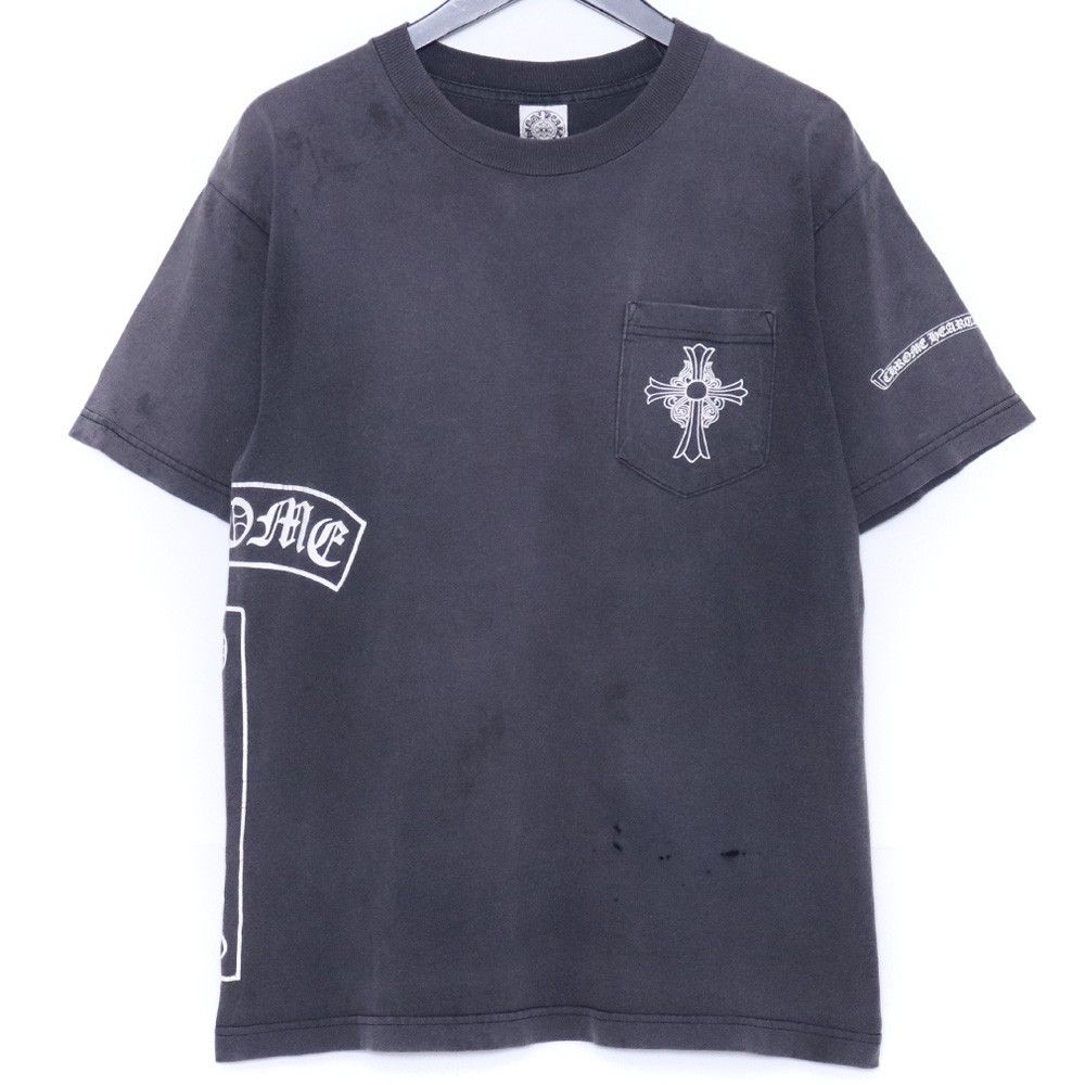 Chrome Hearts Chrome Hearts T-Bar Scroll Star Logo Black T-Shirt