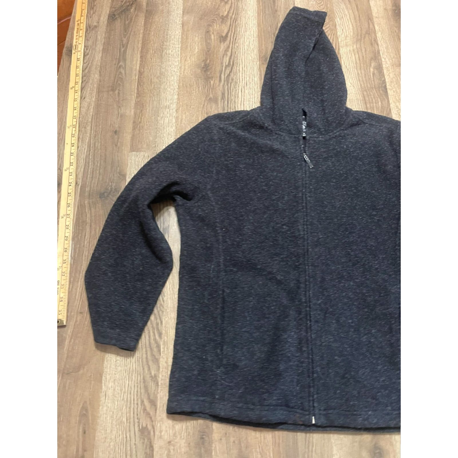 Vintage Carolyn Taylor By Design Hoodie Womens Size Medium Black Full Zip Pockets Size M / US 6-8 / IT 42-44 - 4 Thumbnail