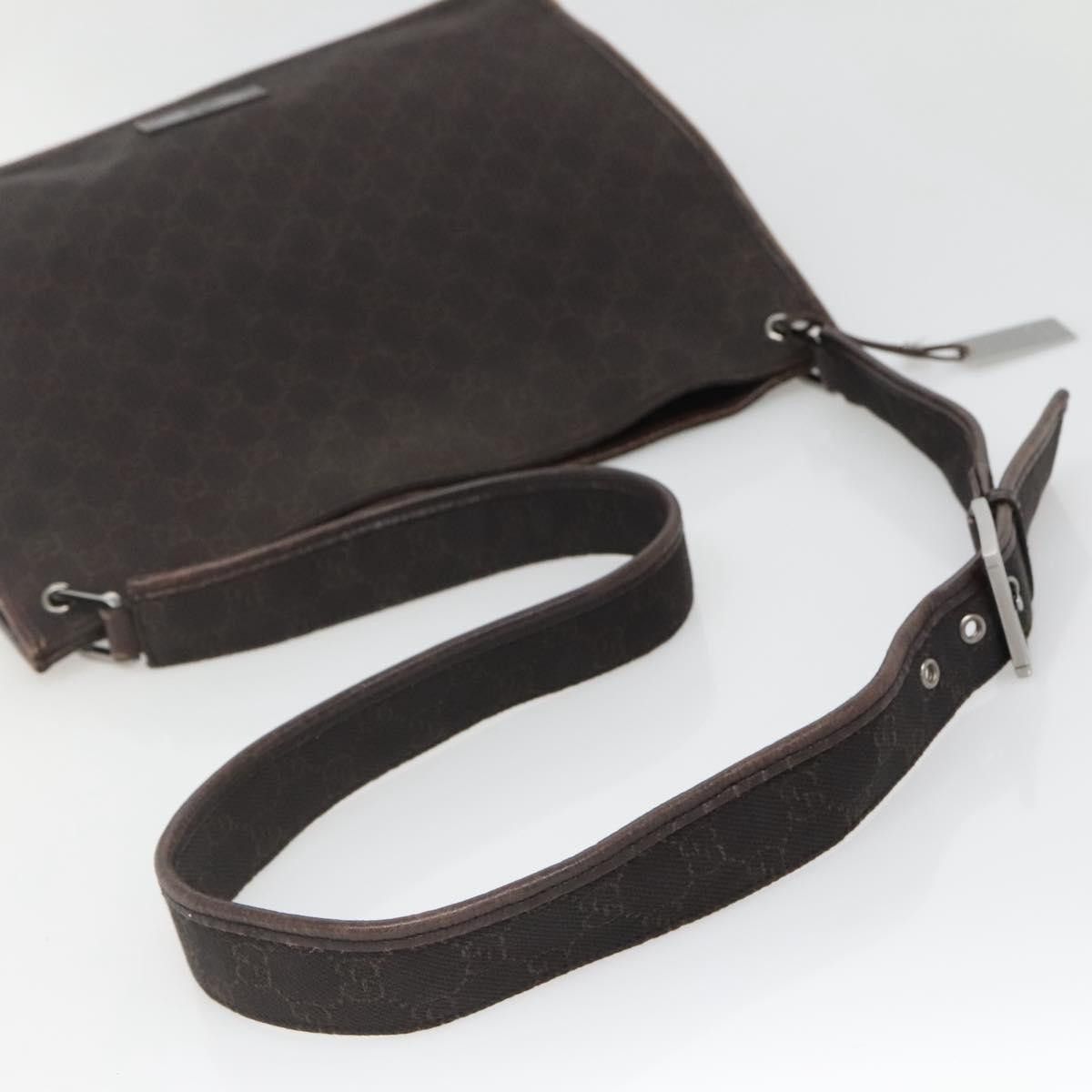Gucci GUCCI GG Canvas Shoulder Bag Dark Brown Size ONE SIZE - 7 Thumbnail
