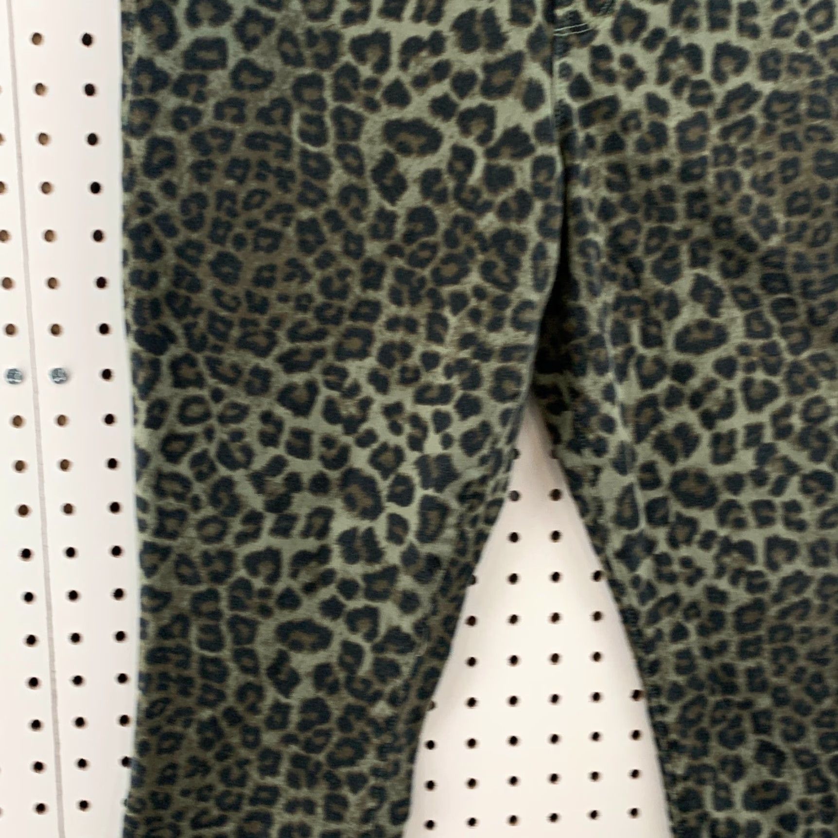 Good American Good American Sage Leopard Goodlegs Crop Skinny Jeans SZ 14 29x27.5 Size 29" - 3 Thumbnail