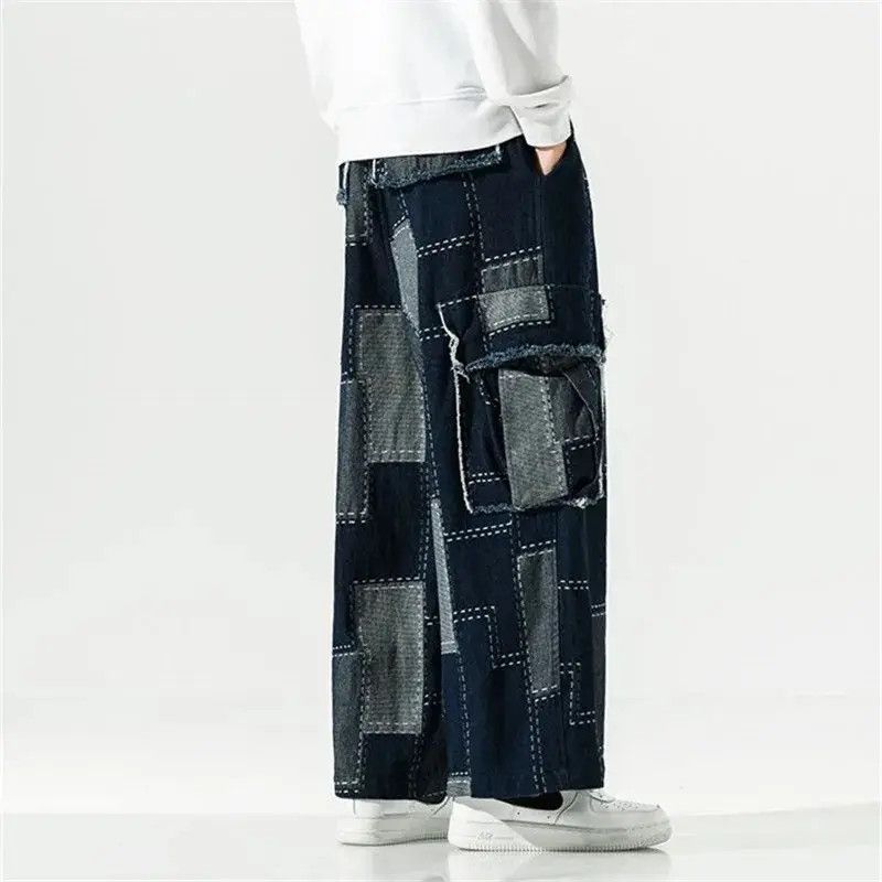 Japanese Brand Cargo patch faded patchwork baggy pants Size US 32 / EU 48 - 6 Thumbnail
