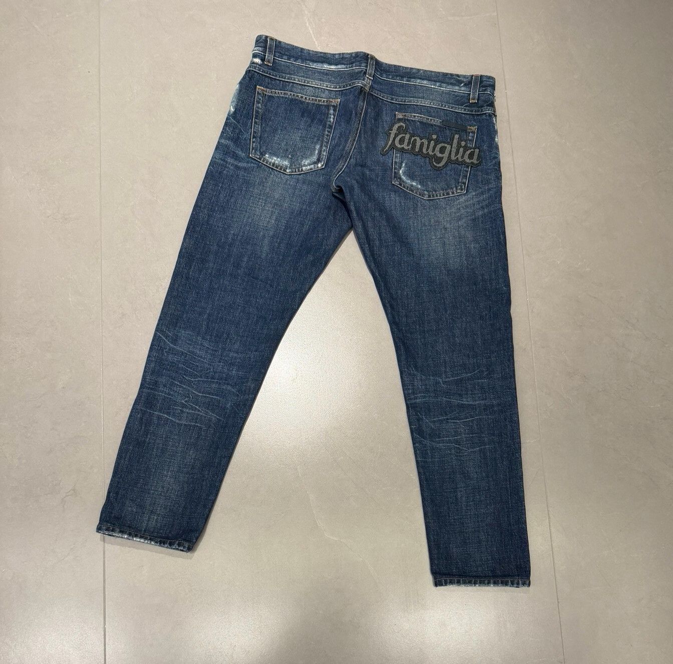 Dolce & Gabbana Dolce & Gabbana Heavy Embroidery Men's Jeans Size US 34 / EU 50 - 1 Thumbnail