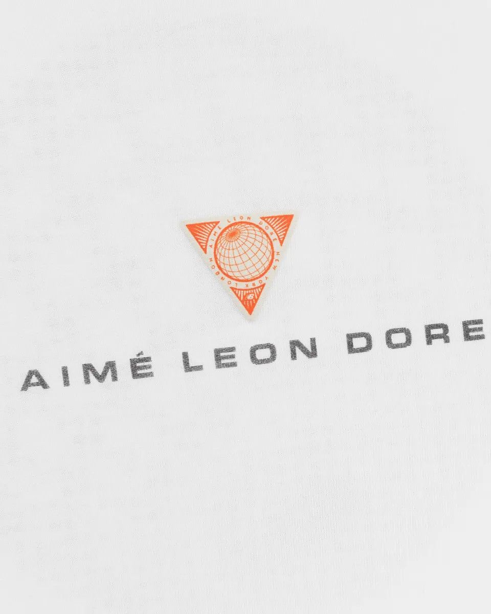 Aime Leon Dore o1mle0725 ALD New Balance Geo Print Logo T-Shirt in White Size US L / EU 52-54 / 3 - 4 Thumbnail