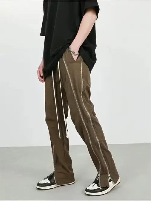 Designer × Vintage punk zipper flared tactical pants Size US 34 / EU 50 - 3 Thumbnail