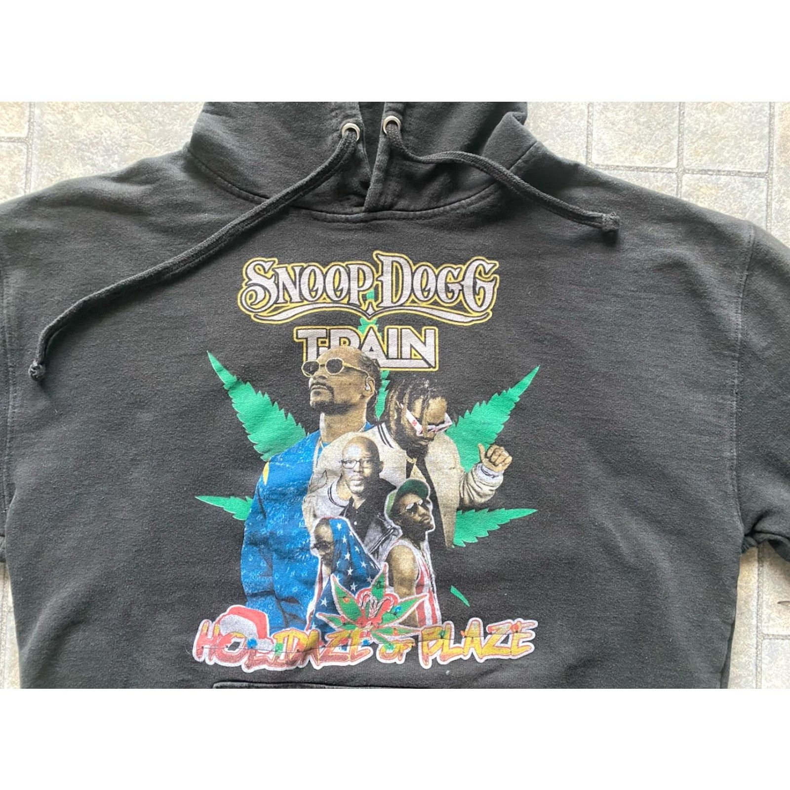 Doublet VINTAGE Snoop Dogg T-Pain MENS XL Black Double Sided Holidaze Of Blaze Tour Hoodie Warren G Yin Yang Twins Rap Music Size US XL / EU 56 / 4 - 5 Thumbnail