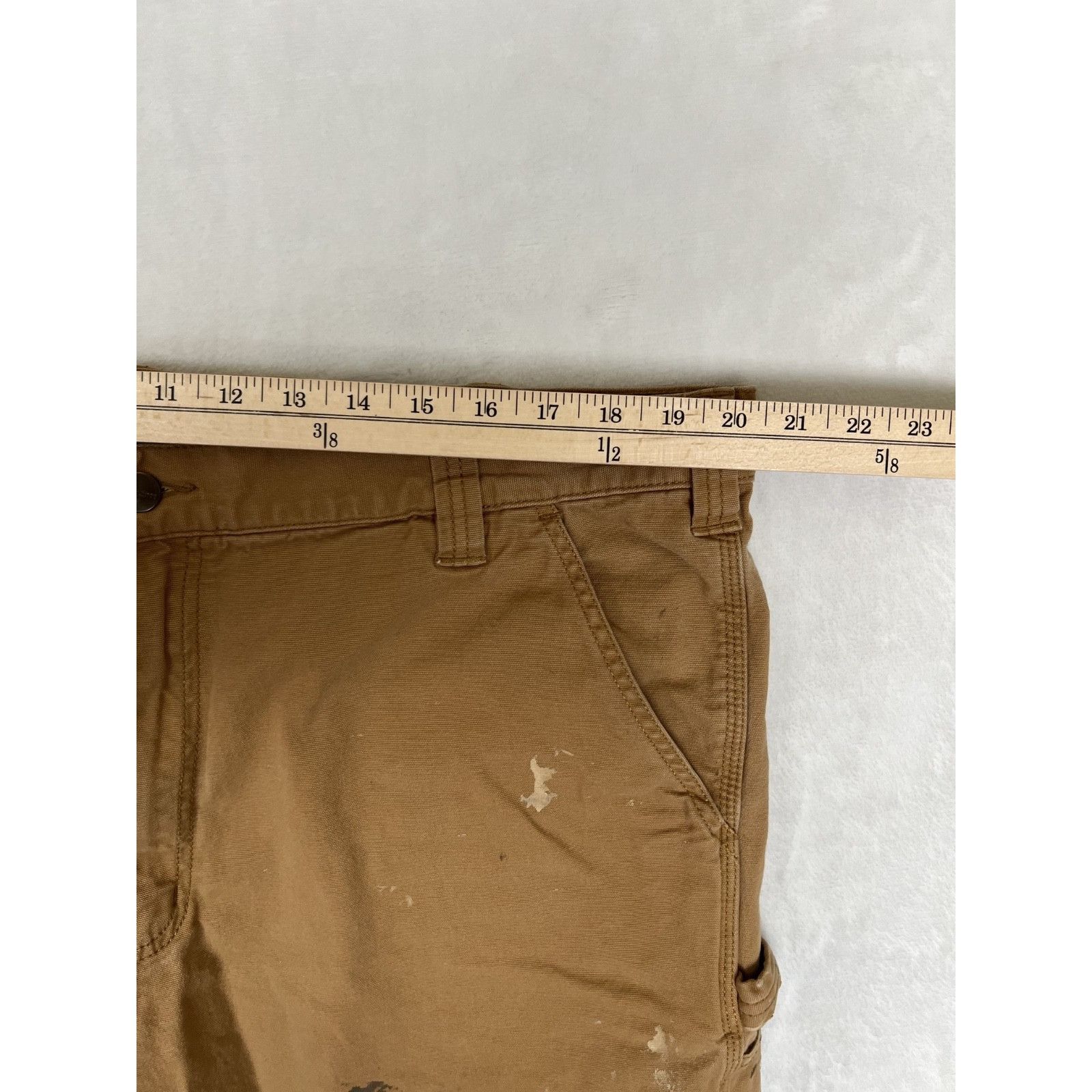 Carhartt Carhartt Shorts Size 40 Relaxed Fit Tan Brown Canvas Work We Size US 34 / EU 50 - 5 Thumbnail