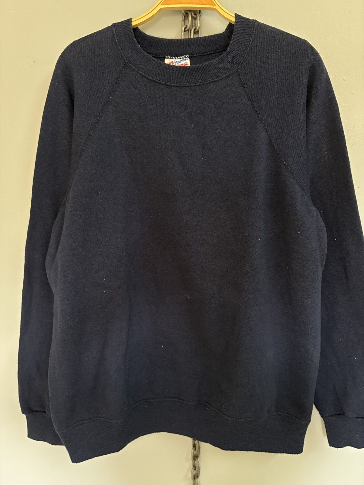Vintage Vintage 90s plain sweatshirt Size US L / EU 52-54 / 3 - 3 Thumbnail
