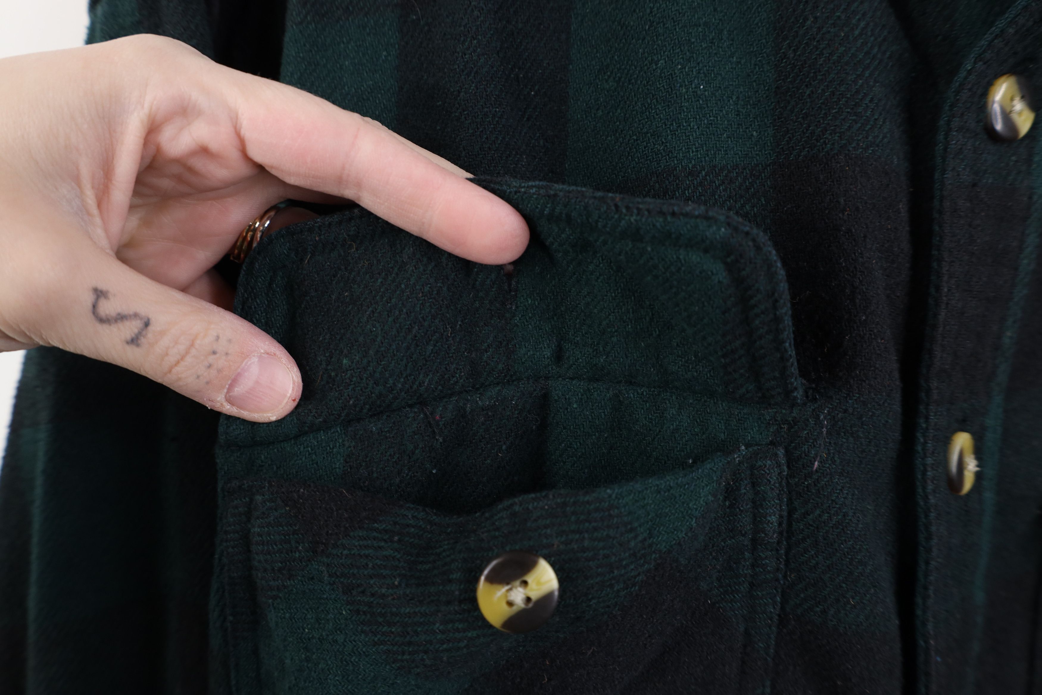 Vintage Vintage 90s Streetwear Heavy Flannel Button Shirt Plaid Size US M / EU 48-50 / 2 - 5 Thumbnail