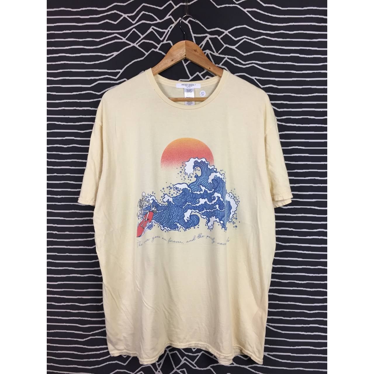 Other Project Social T Los Angeles Skeleton Surfing Great Wave Tee Size US XXL / EU 58 / 5 - 1 Thumbnail