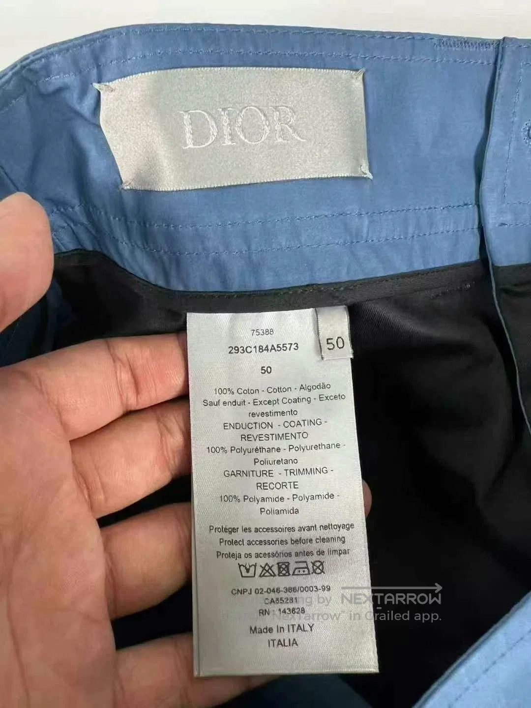 Dior dior blue cargo pants with lock buckle. Size US 40 / EU 56 - 5 Thumbnail
