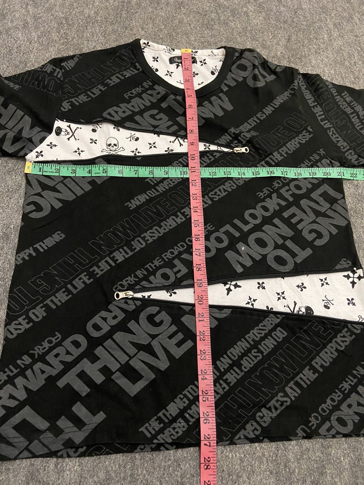 If Six Was Nine × Japanese Brand Beaumont carr punk t-shirt with zipper Size US L / EU 52-54 / 3 - 8 Thumbnail