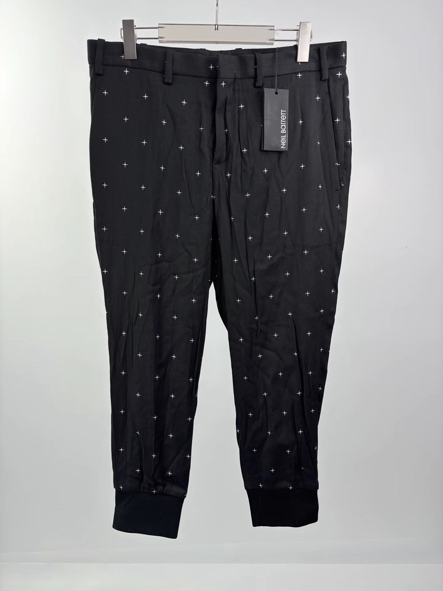 Neil Barrett NEIL BARRETT All-Over Star Print Wool Pants Size US 35 - 1 Thumbnail