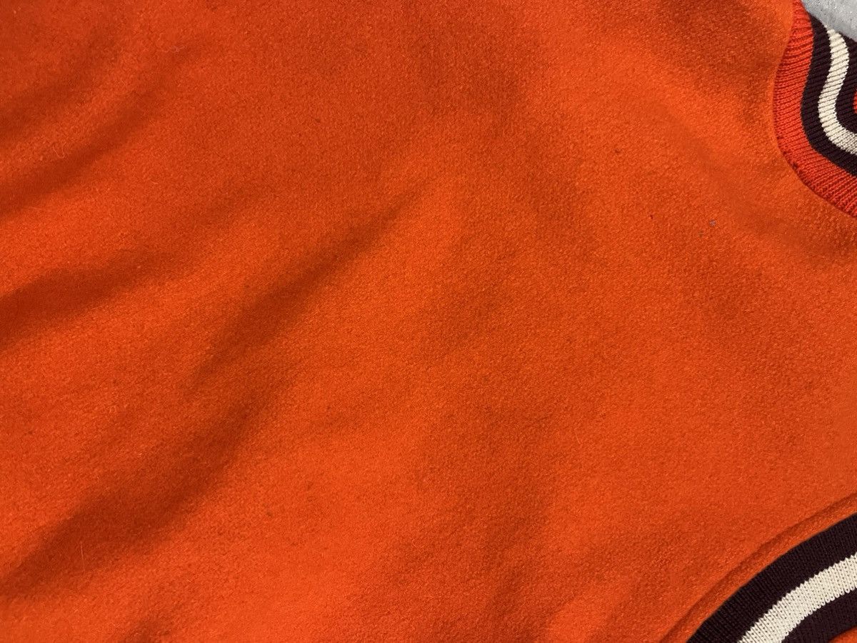 Vintage Vintage 50s Orange Wool Varsity Jacket Size US M / EU 48-50 / 2 - 12 Thumbnail