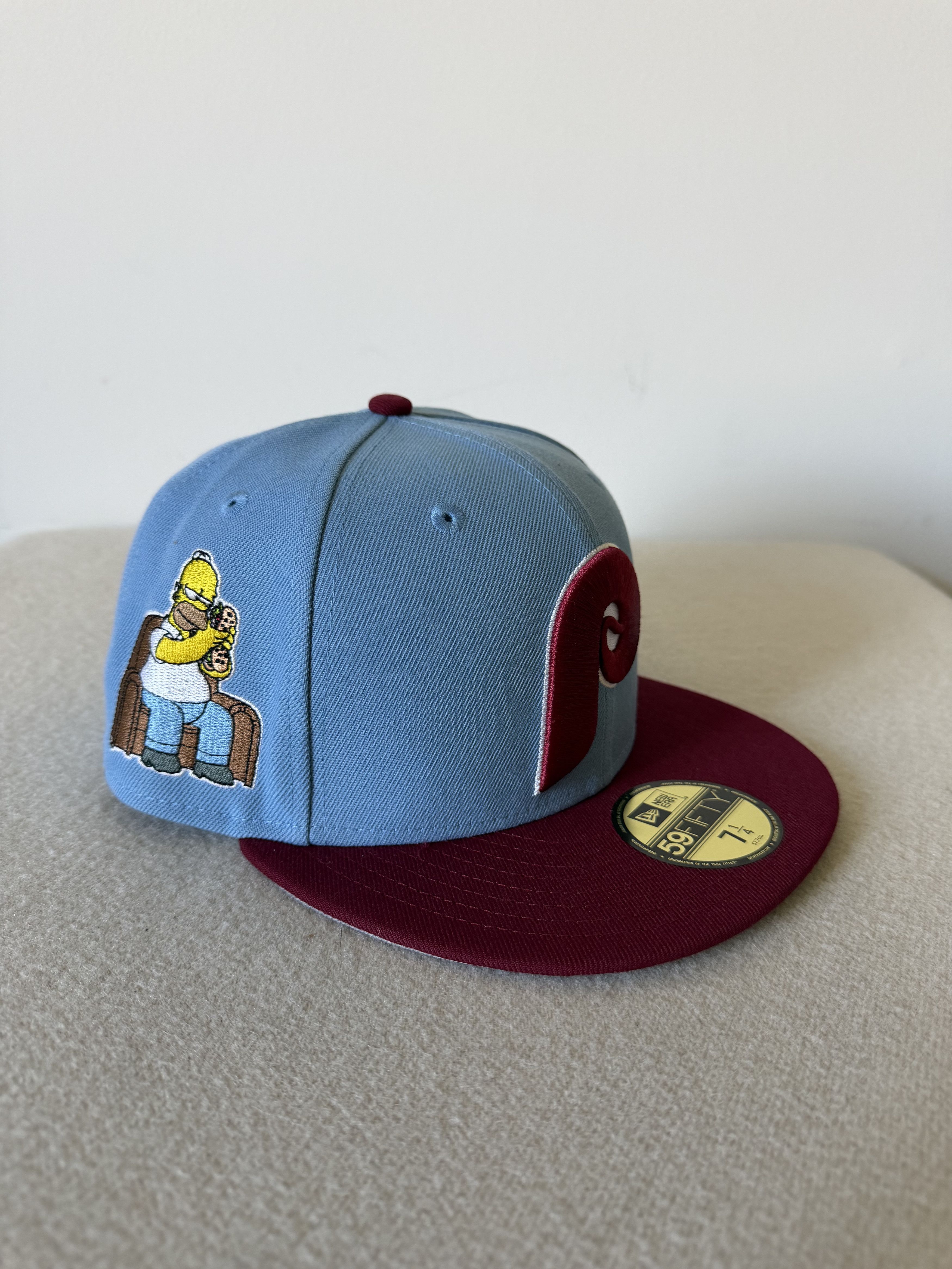 New Era 7 1/4 New Era Philedelphia Phillies Simpsons Homer 59FIFTY Size ONE SIZE - 1 Thumbnail