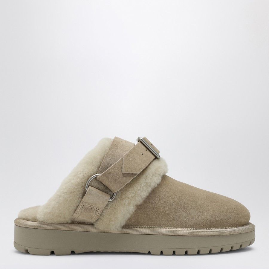 Burberry o1d2blof0824 Shearling Mules in Beige Size US 7 / IT 37 - 1 Thumbnail