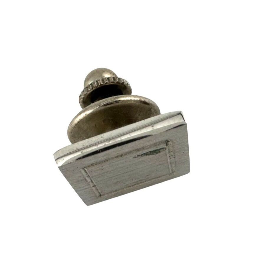 Other Men's Silver Tone Edged Square Shaped Pin / Tie Pin Size ONE SIZE - 2 Thumbnail