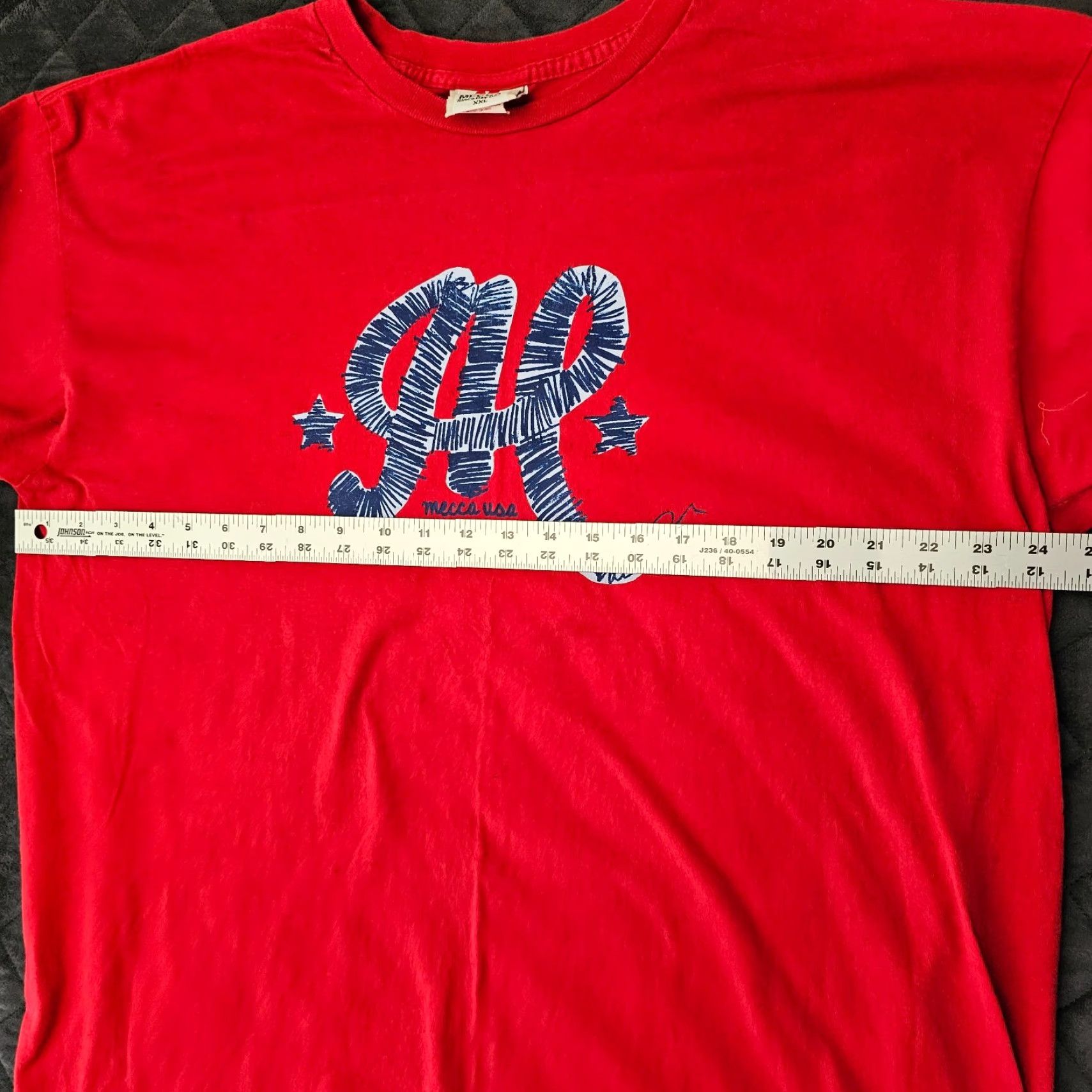 Vintage Vintage Mecca Athletic Shirt 2XL Red Long Sleeve 90's Casual Mens Size US XXL / EU 58 / 5 - 6 Thumbnail