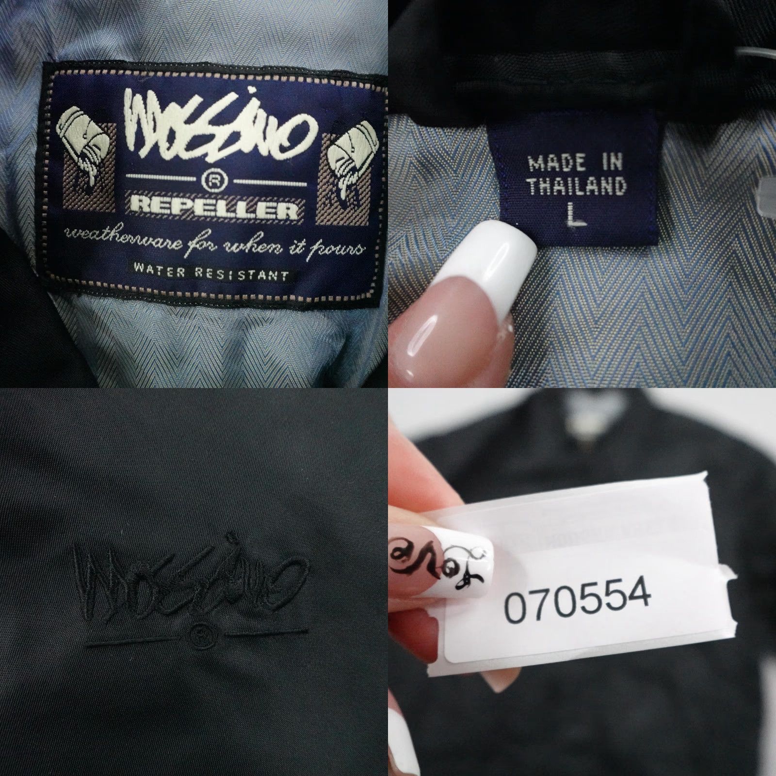 Mossimo VINTAGE Mossimo Jacket Mens L Black Windbreaker Water Resistant Repeller Coat - Windproof, Full Zip, Pockets, Lined, 90s Theme Size US L / EU 52-54 / 3 - 8 Thumbnail