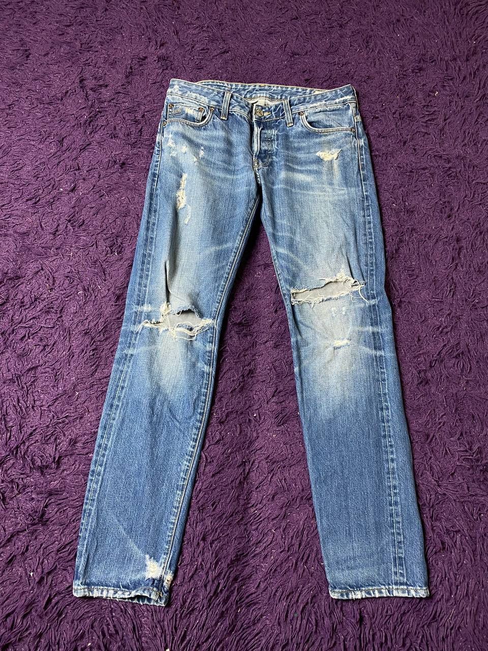 G-Star × Vintage Vintage G Star raw distressed denim regular fit jeans Size US 32 / EU 48 - 8 Thumbnail