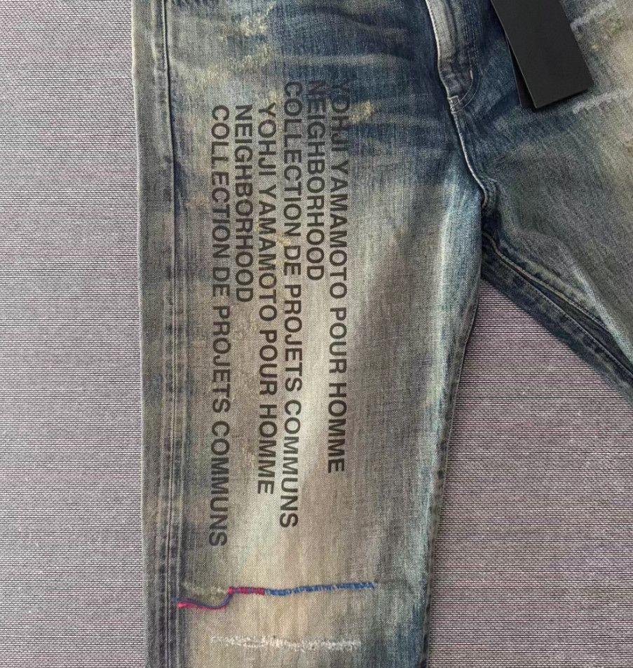 Neighborhood Neighborhood size L Distressed Slashed Washed Jeans Size US 30 / EU 46 - 6 Thumbnail