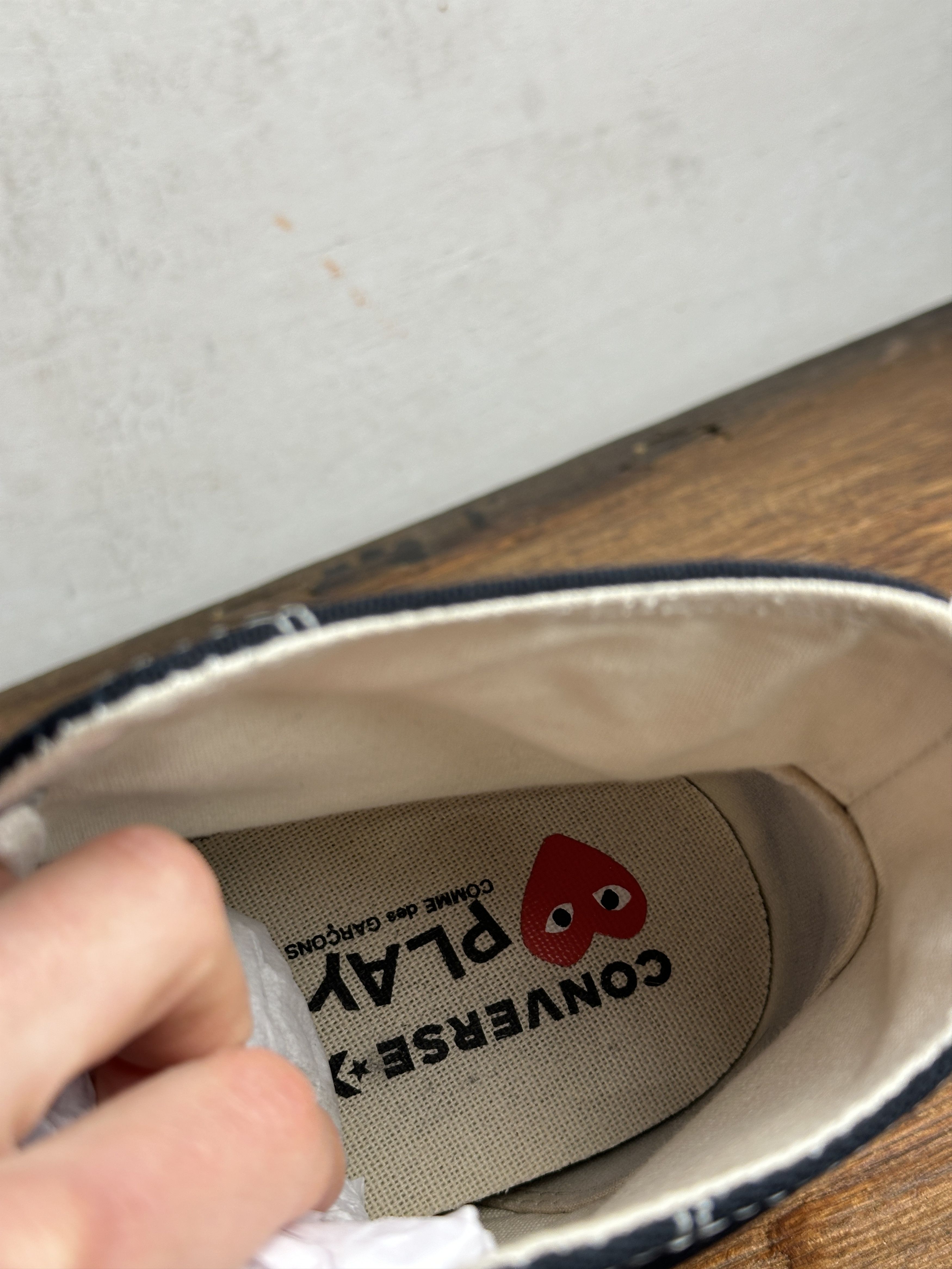 Comme des Garcons Comme des Garçons Play x Chuck 70 High 'Black Red' Sneakers Size US 10 / EU 43 - 12 Thumbnail