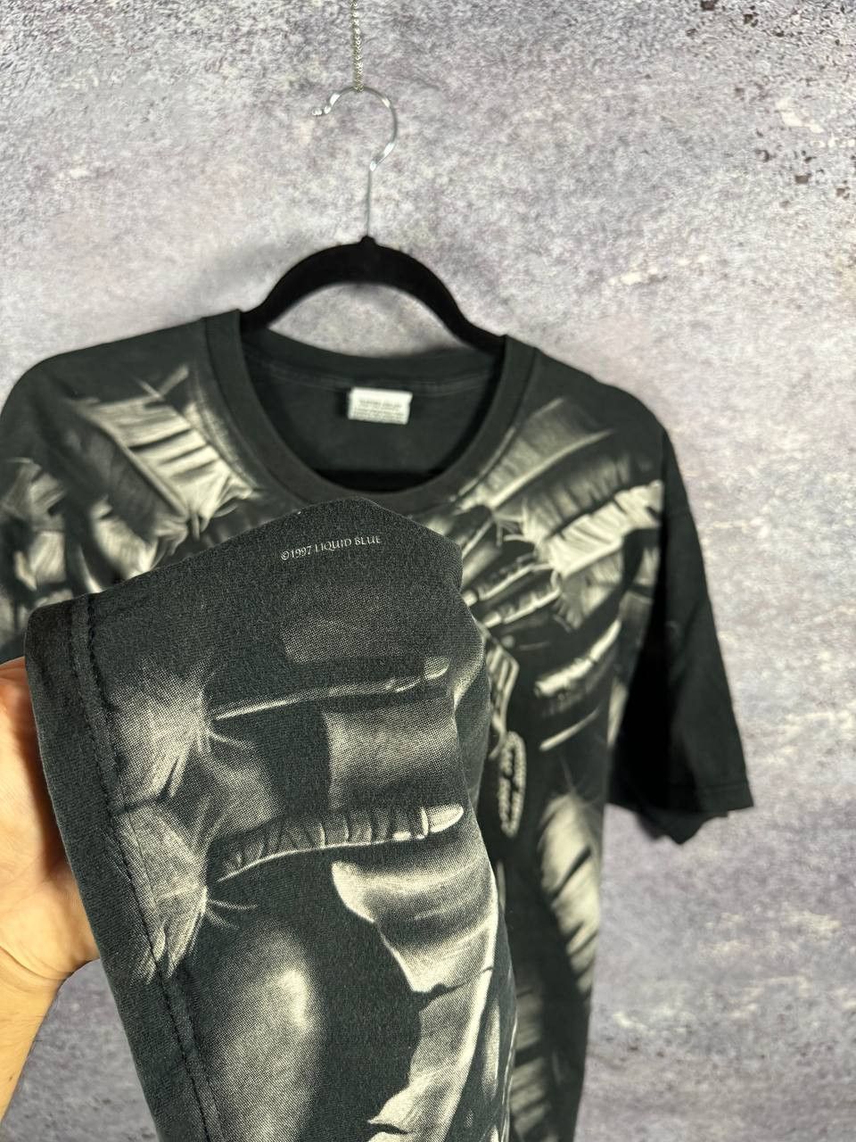 Liquid Blue × Vintage 90's Vintage 1997 Liquid Blue Shirt XL Skeleton Indian AOP Size US L / EU 52-54 / 3 - 10 Thumbnail